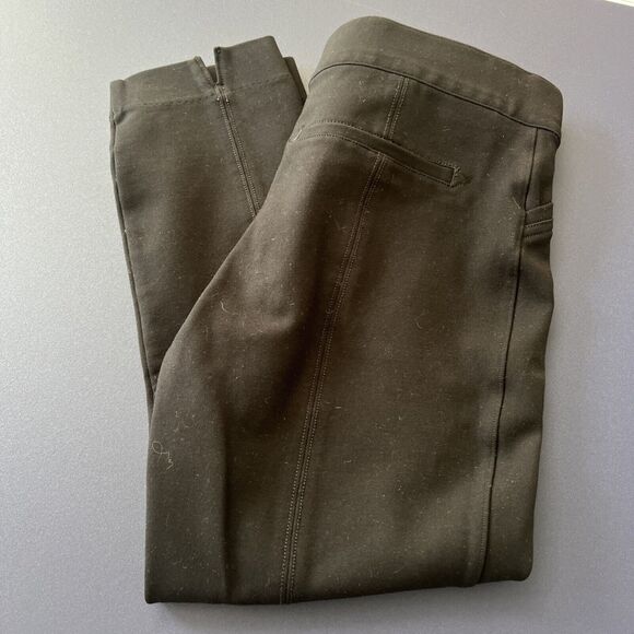 Spanx Womens Black Faux Pockets Capri Cropped Pull On Legging Pants M/PT - Picture 9 of 12